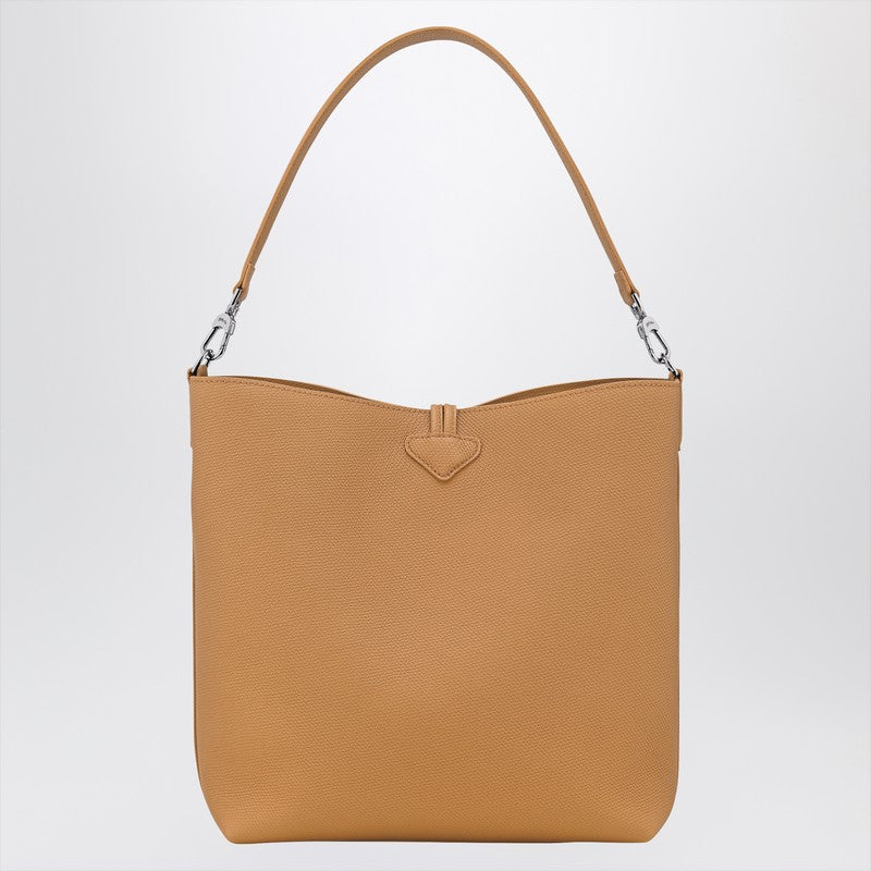 Longchamp M Le Roseau In Walnut Colour Hobo Bag