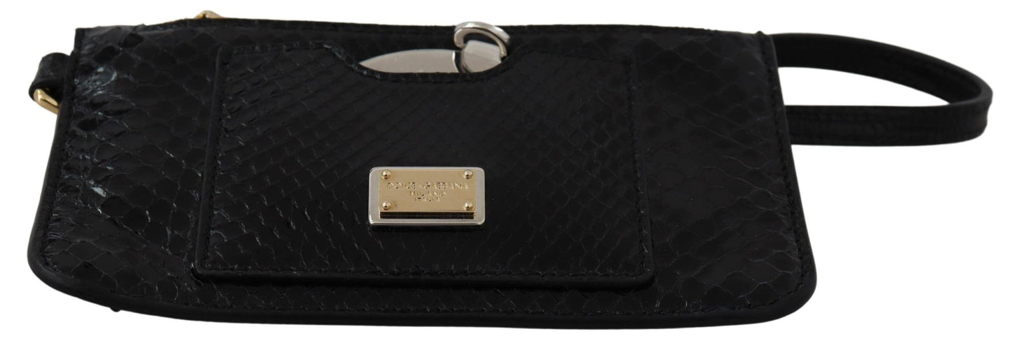 Portefeuille élégant en cuir à motif python Dolce & Gabbana