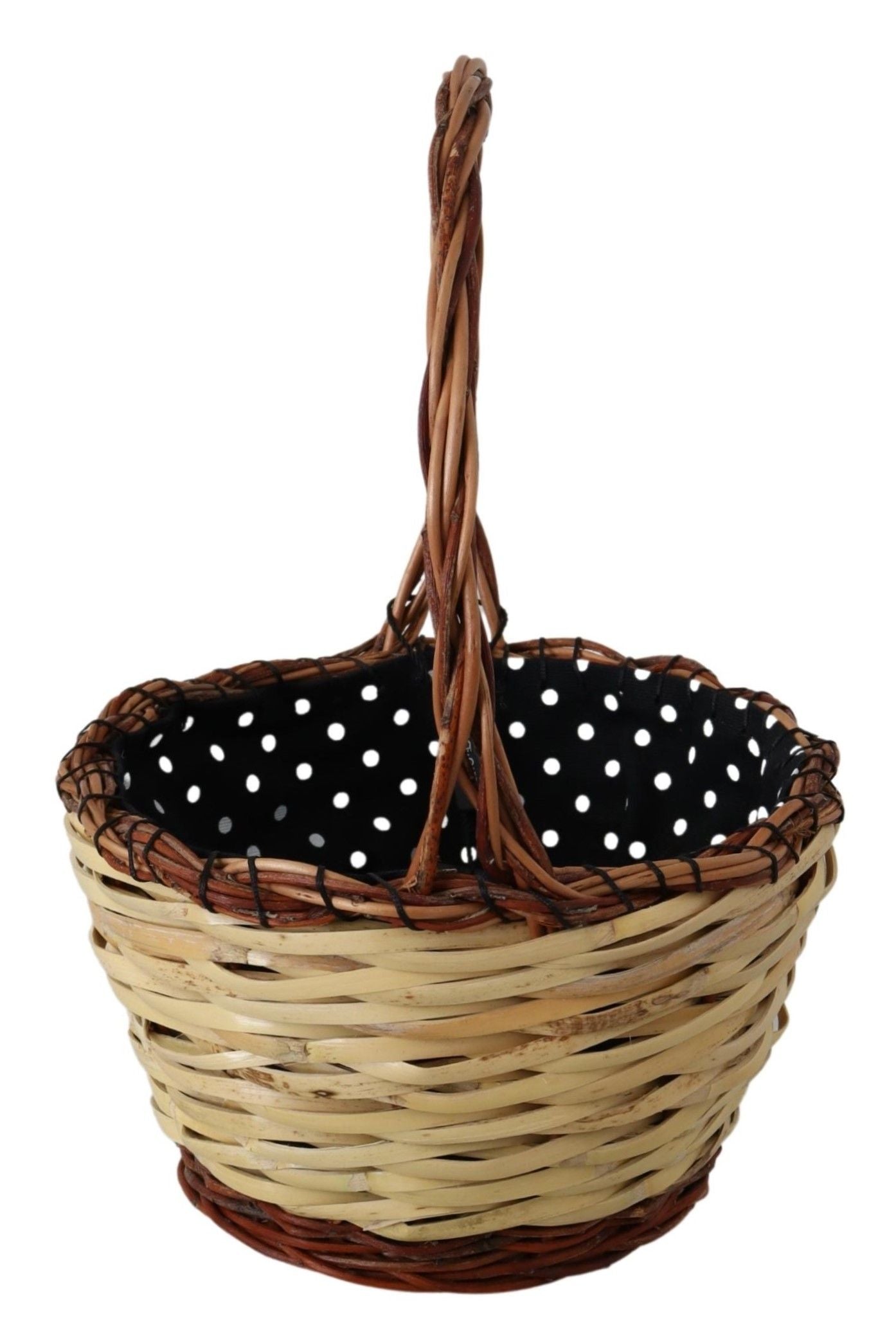Sac fourre-tout en osier beige chic Dolce & Gabbana