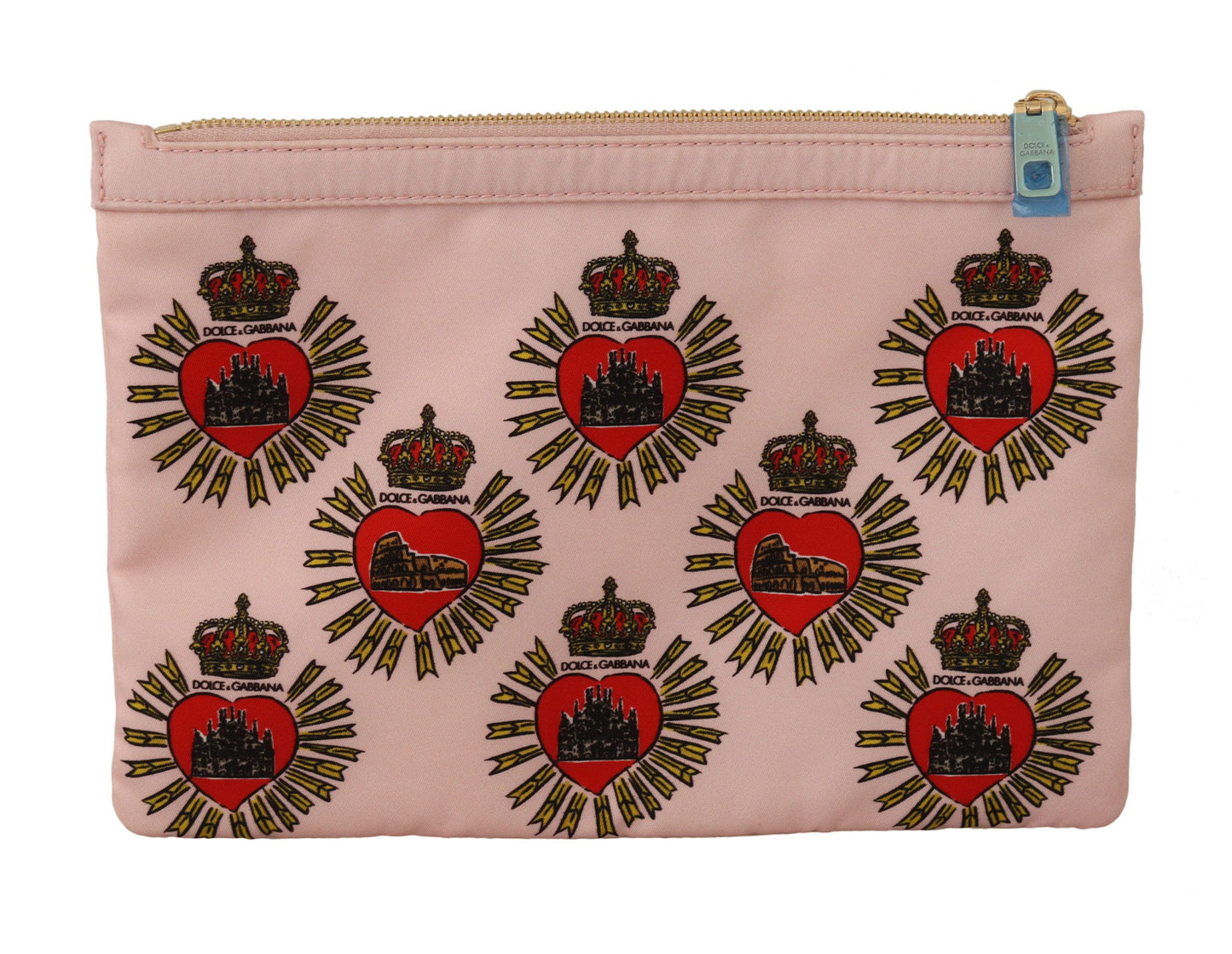 Portefeuille élégant à motif cœur rose Dolce & Gabbana