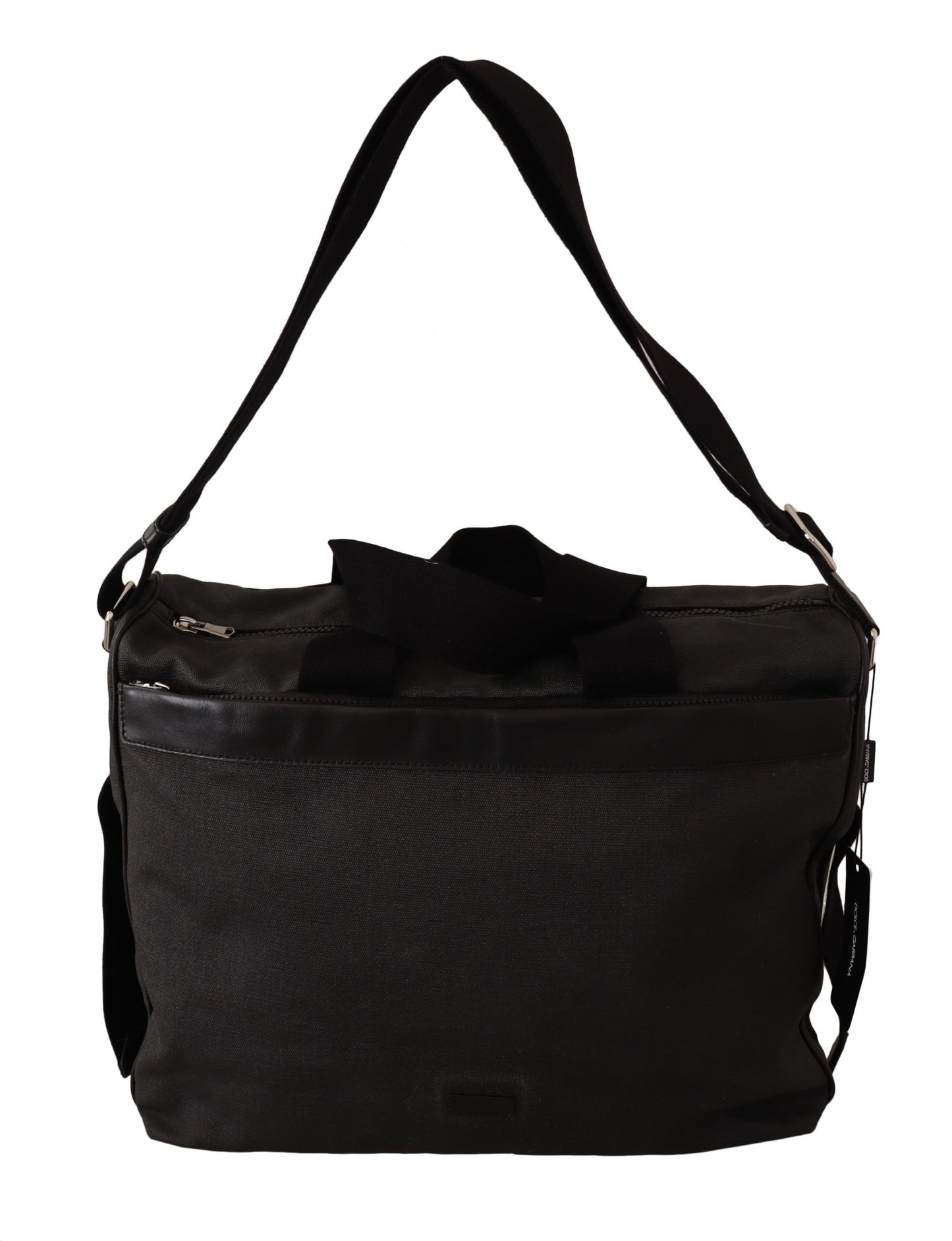 Sac messager élégant en denim et cuir pour homme Dolce & Gabbana