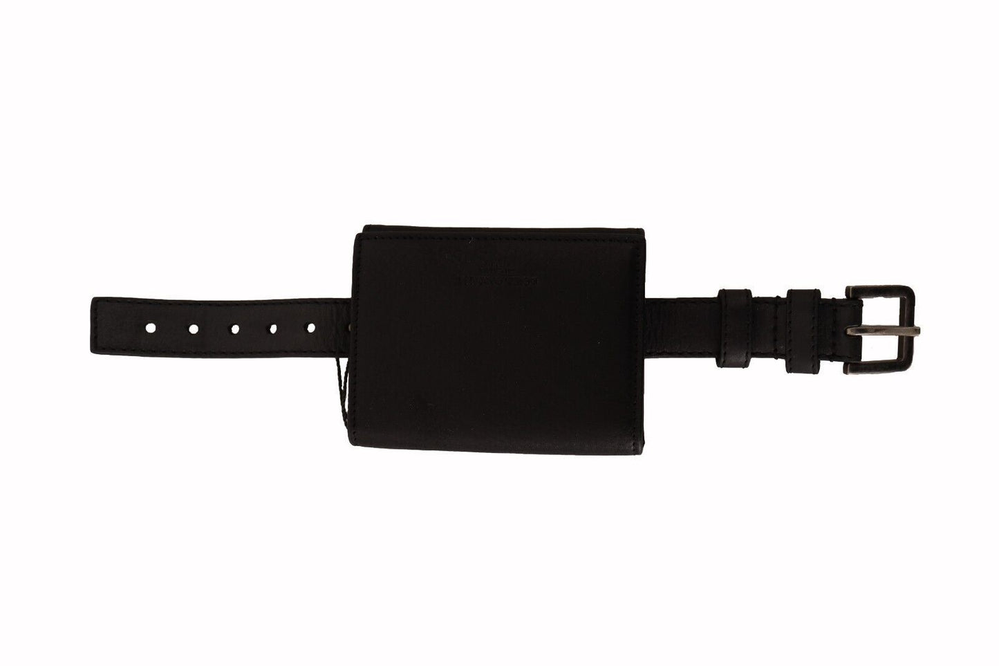 Dolce & Gabbana Élégant trousse multi-poches en cuir noir