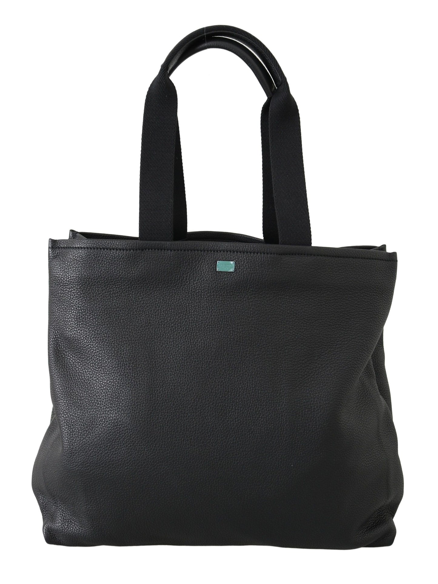 Sac fourre-tout élégant en cuir noir Dolce & Gabbana pour homme