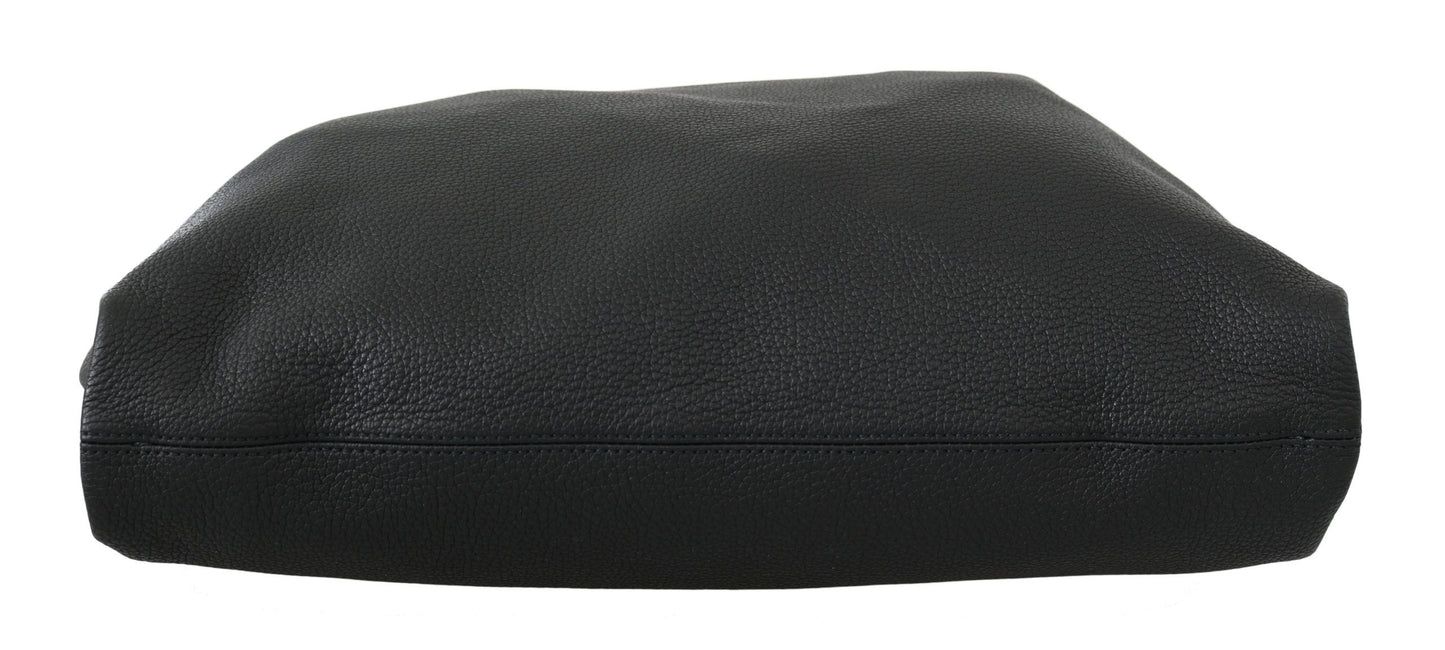 Sac fourre-tout élégant en cuir noir Dolce & Gabbana pour homme