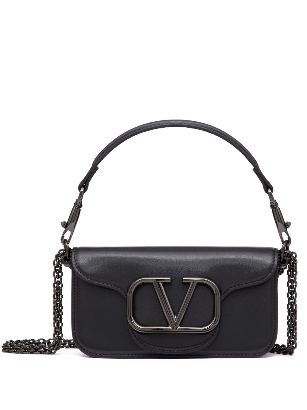 Valentino Garavani Locò Small Leather Shoulder Bag
