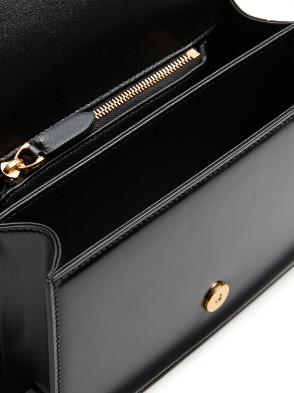 Petit sac à bandoulière Vain Valentino Garavani en cuir de veau brillant