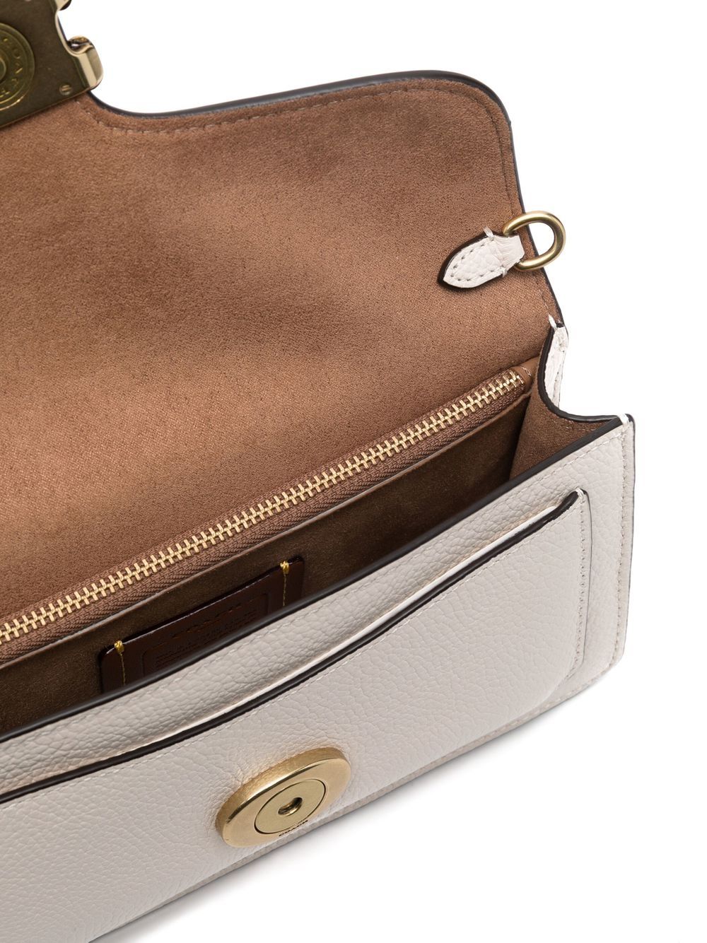 Coach Tabby Chain Leather Clutch