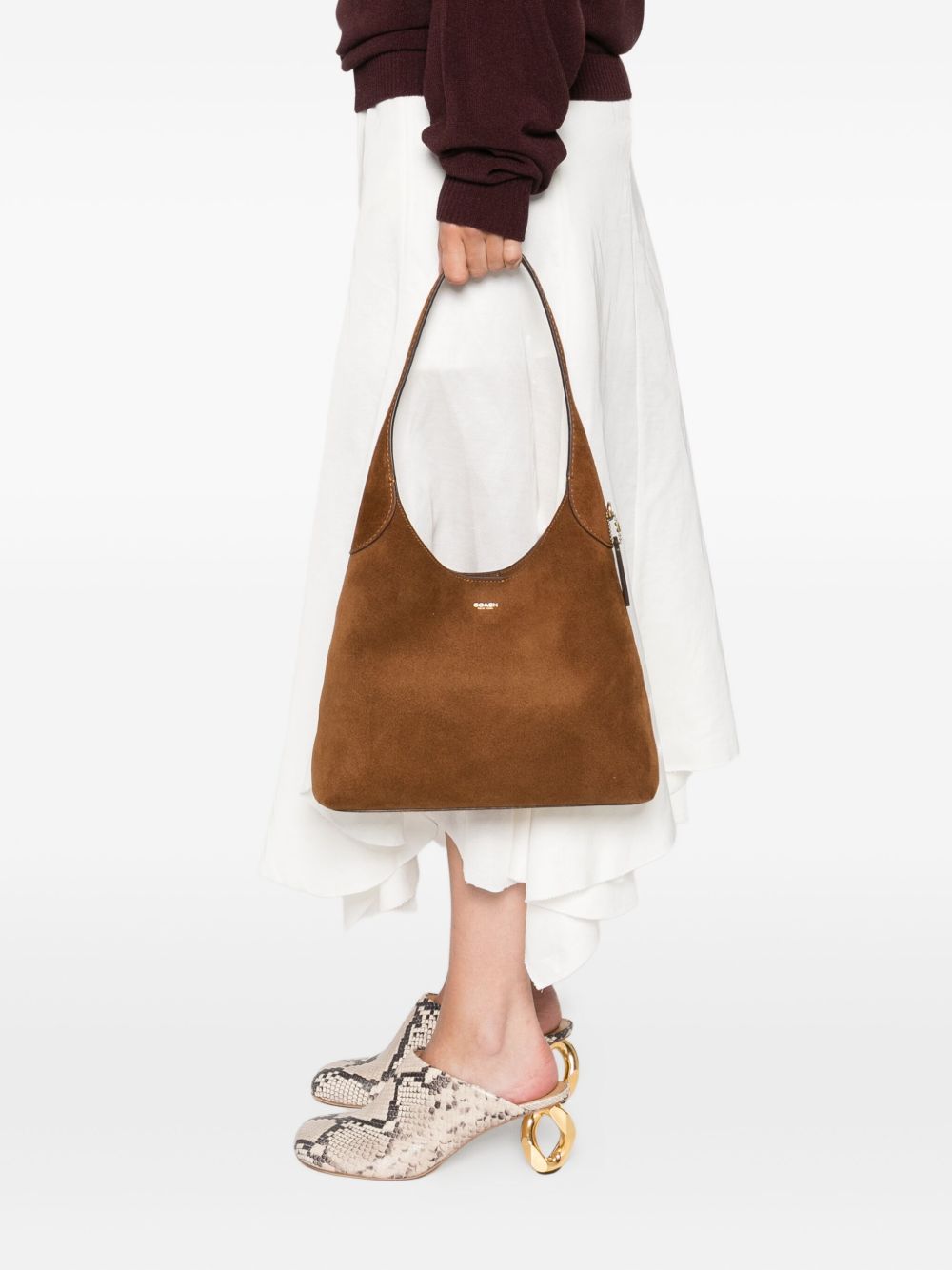 Coach Brooklyn 28 Suede Hobo Bag