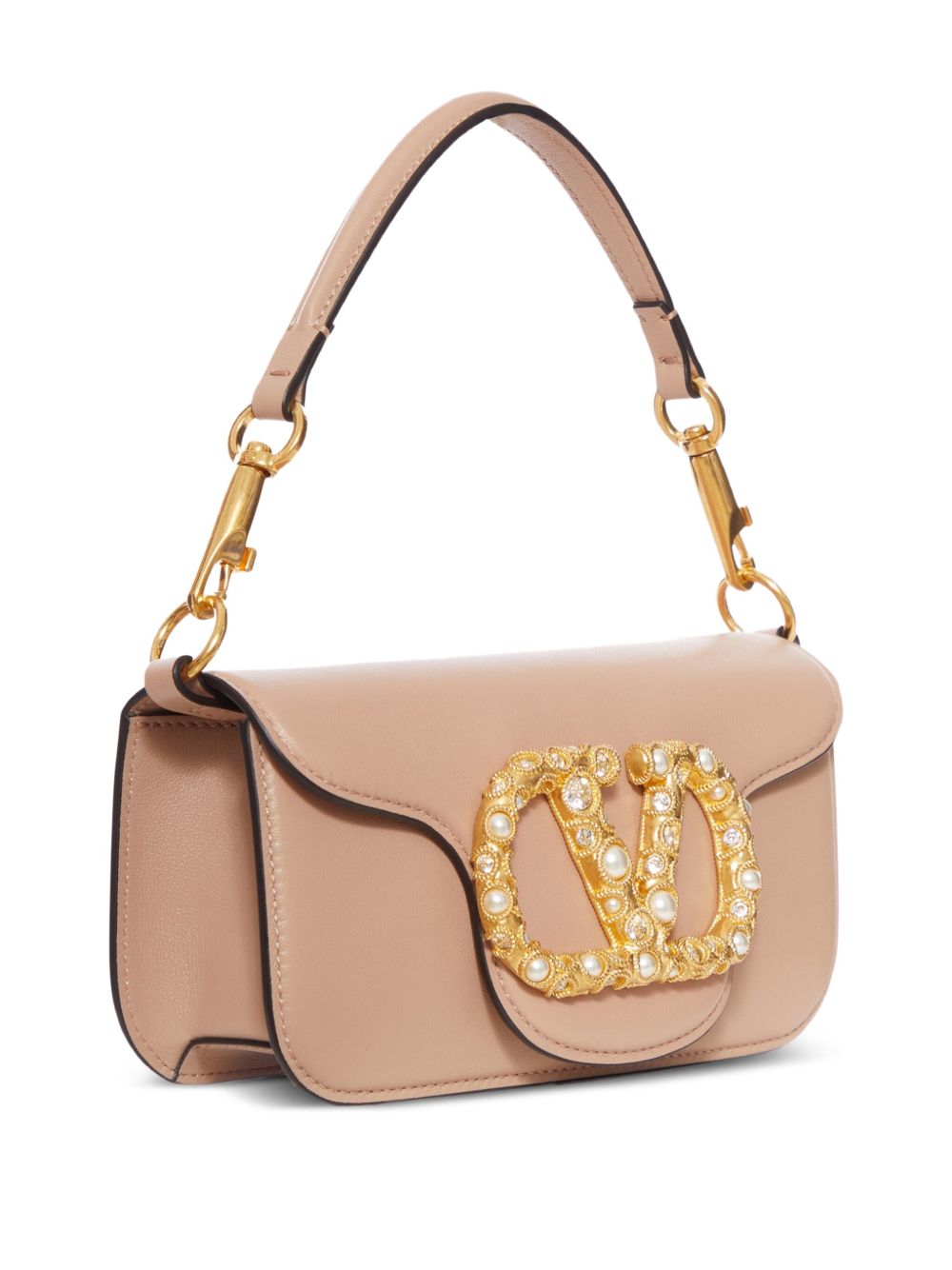 Valentino Garavani Locò Small Leather Shoulder Bag