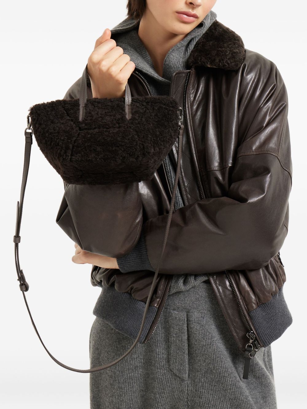 Sacs Brunello Cucinelli.. Marron