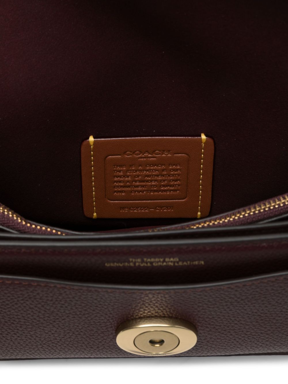 Coach Leather Tabby 20 Crossbody Bag Brown