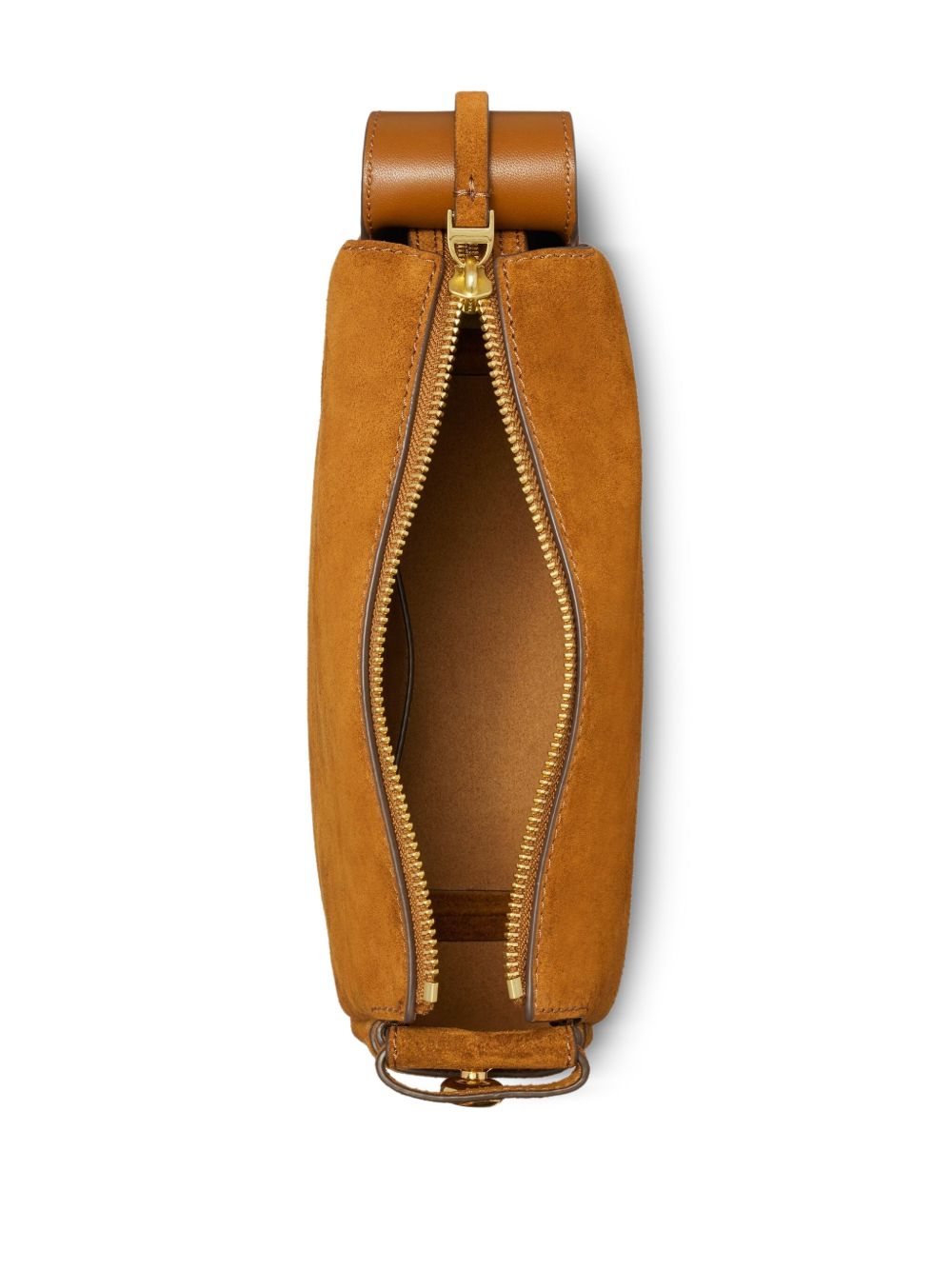 Tory Burch Romy Shoulder Bag Brown Leather