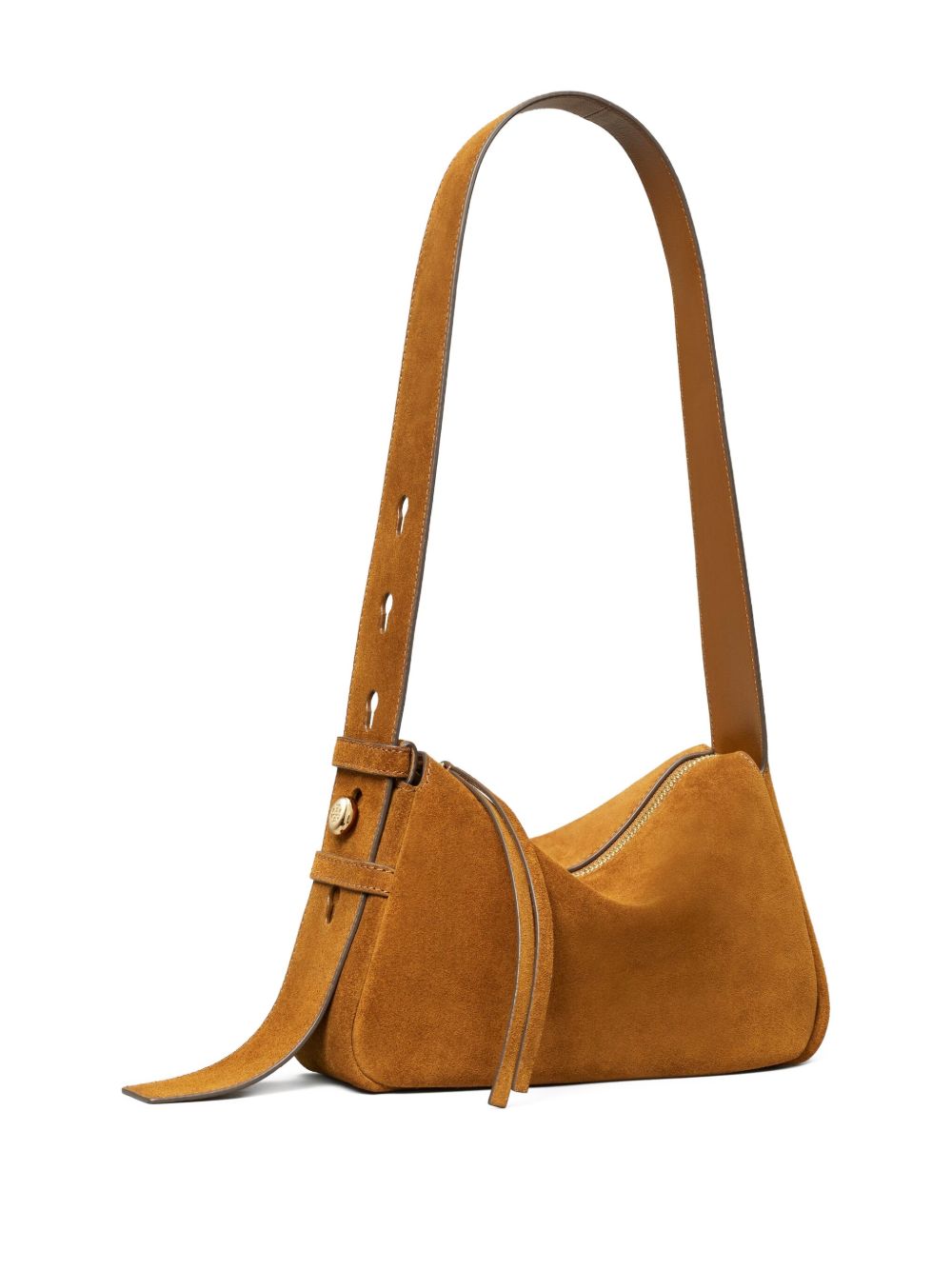 Tory Burch Romy Shoulder Bag Brown Leather