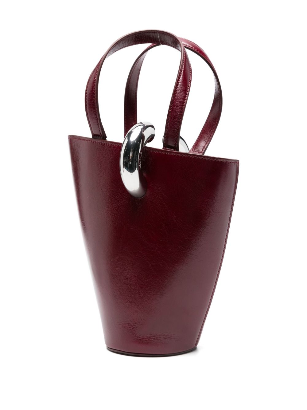 Jacquemus Le Petit Bambola Bordeaux Bucket Bag