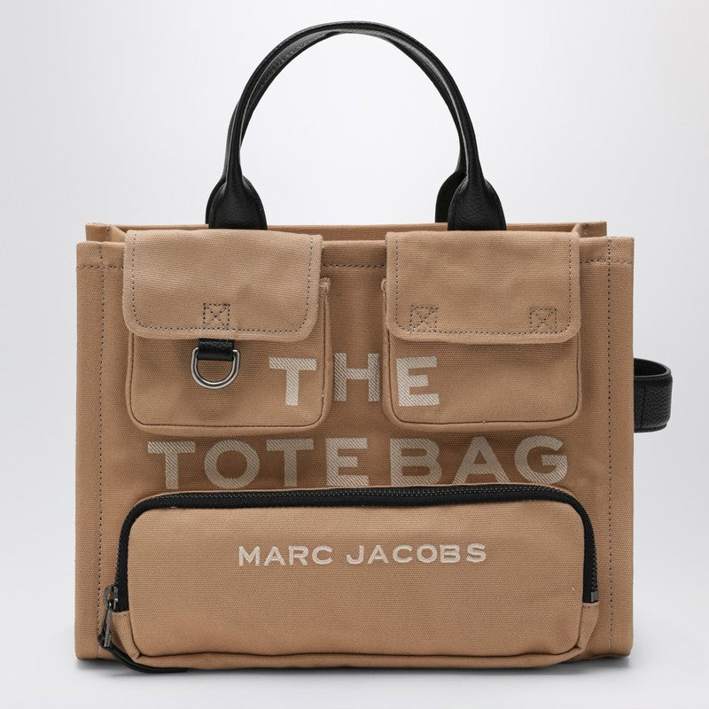 Marc Jacobs – Mittlere Cargo-Einkaufstasche aus beigefarbenem Canvas