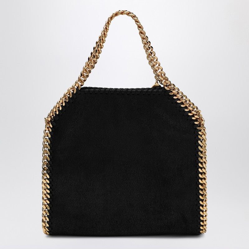 Mini sac fourre-tout Falabella noir/doré de Stella Mccartney
