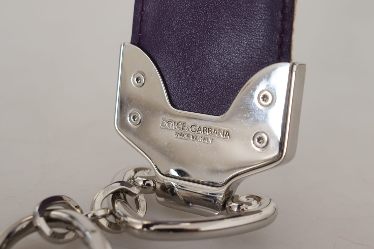 Dolce & Gabbana Beiges Schultergurt-Accessoire aus geblümtem Leder