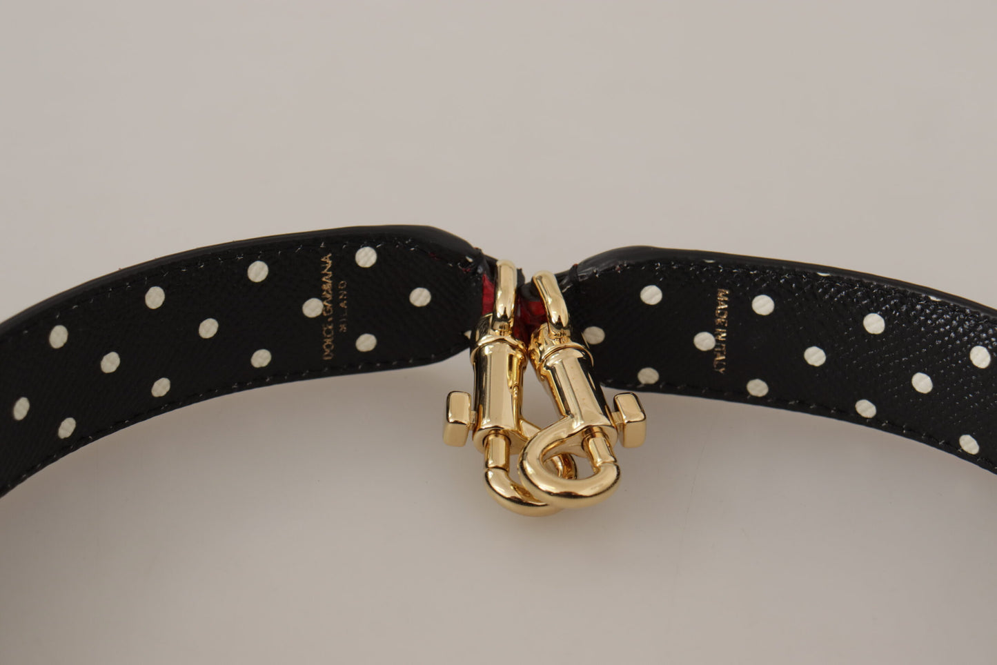 Dolce & Gabbana Élégante bandoulière en cuir de python rouge