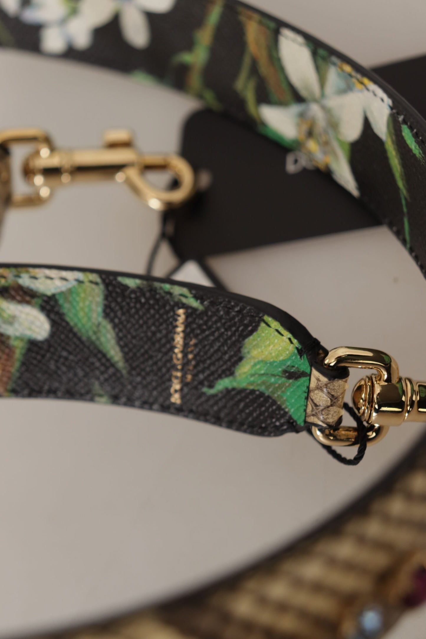 Dolce & Gabbana Eleganter Schultergurt aus beigefarbenem Pythonleder