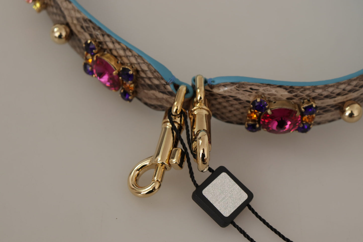 Accessoire élégant à bandoulière en cuir de python Dolce & Gabbana