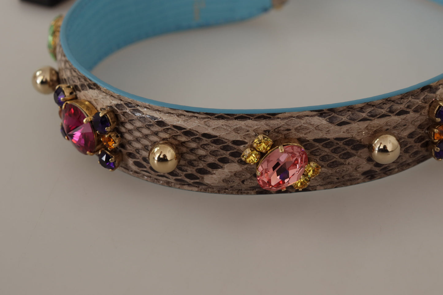 Accessoire élégant à bandoulière en cuir de python Dolce & Gabbana
