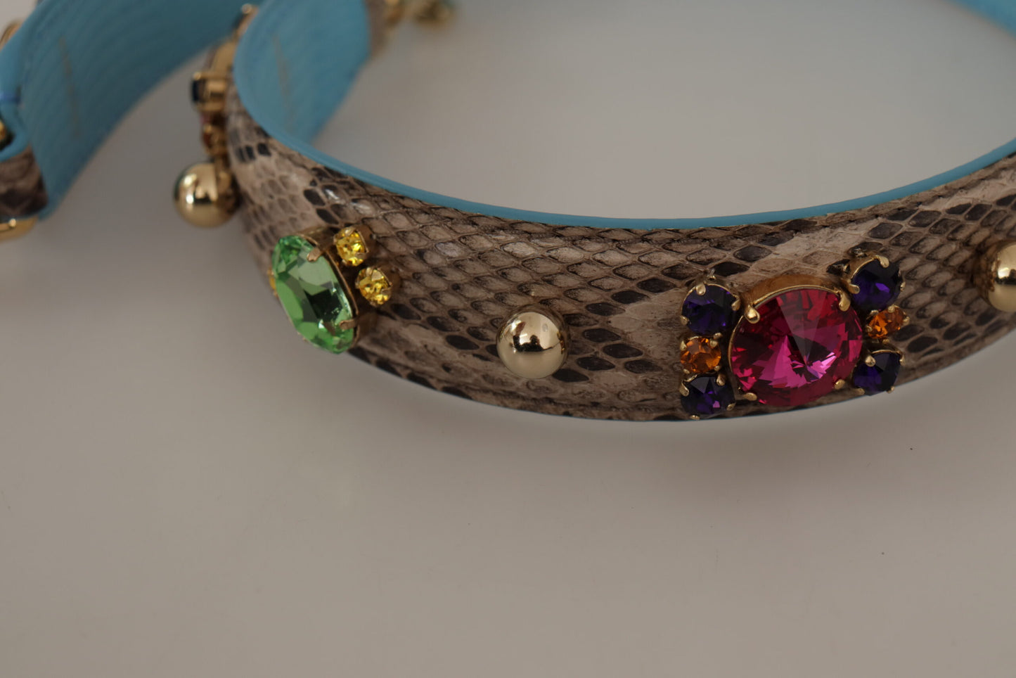 Accessoire élégant à bandoulière en cuir de python Dolce & Gabbana