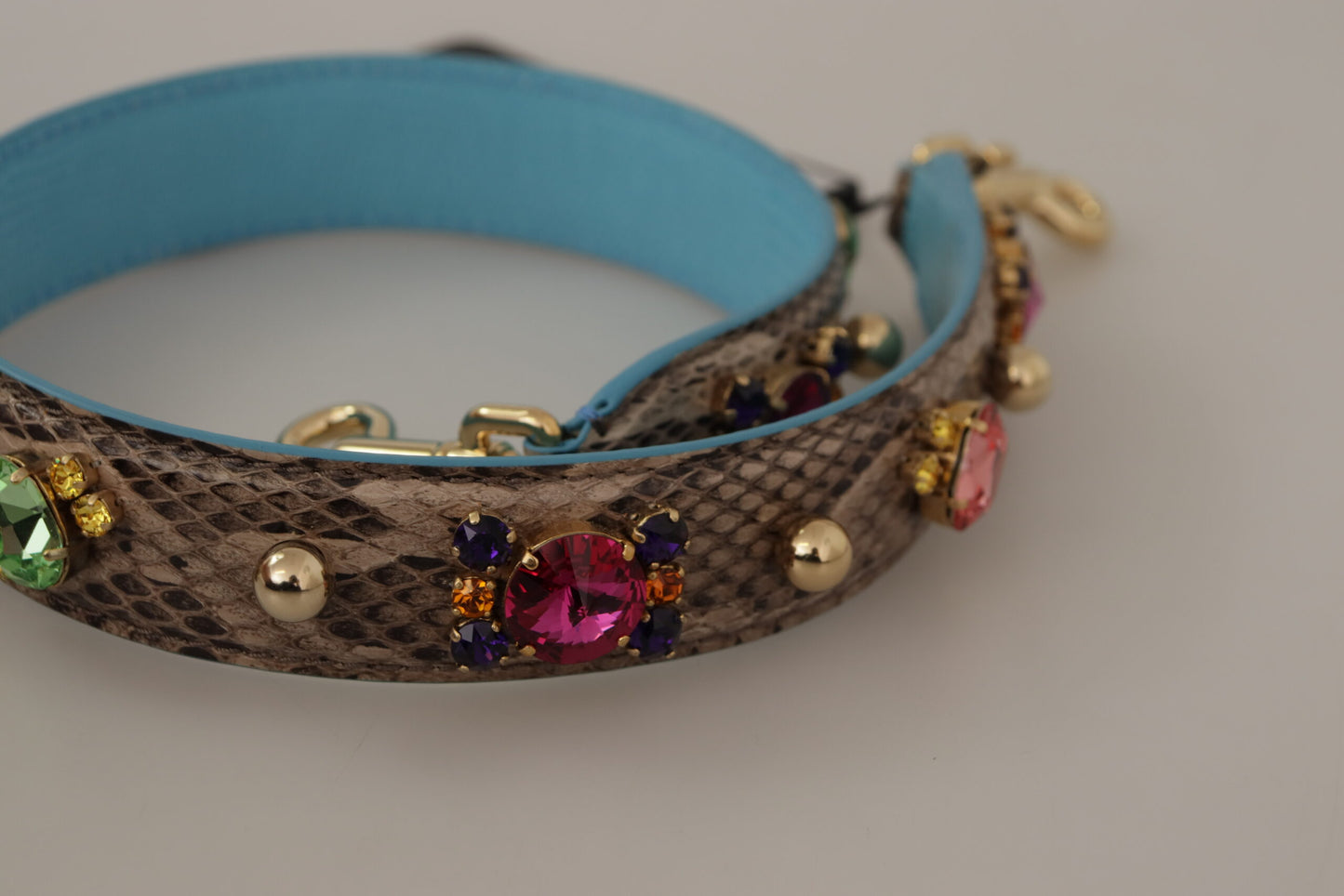 Accessoire élégant à bandoulière en cuir de python Dolce & Gabbana