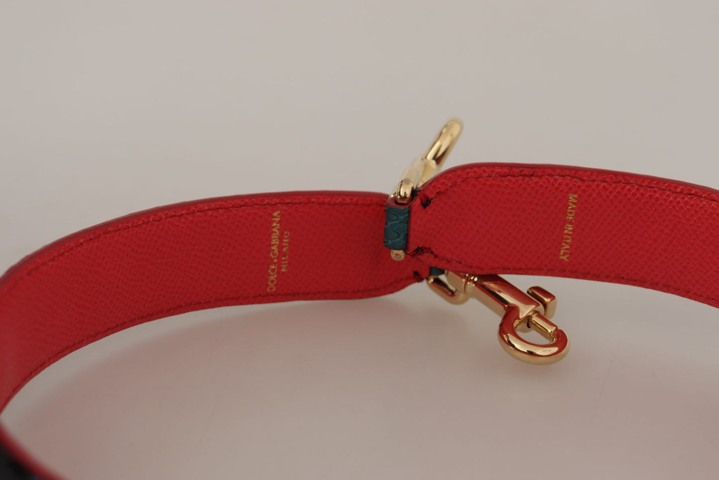 Bandoulière en cuir vert émeraude Dolce & Gabbana