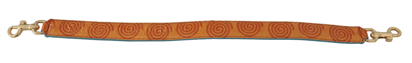 Dolce & Gabbana Schickes orangefarbenes Schultergurt-Accessoire aus Leder