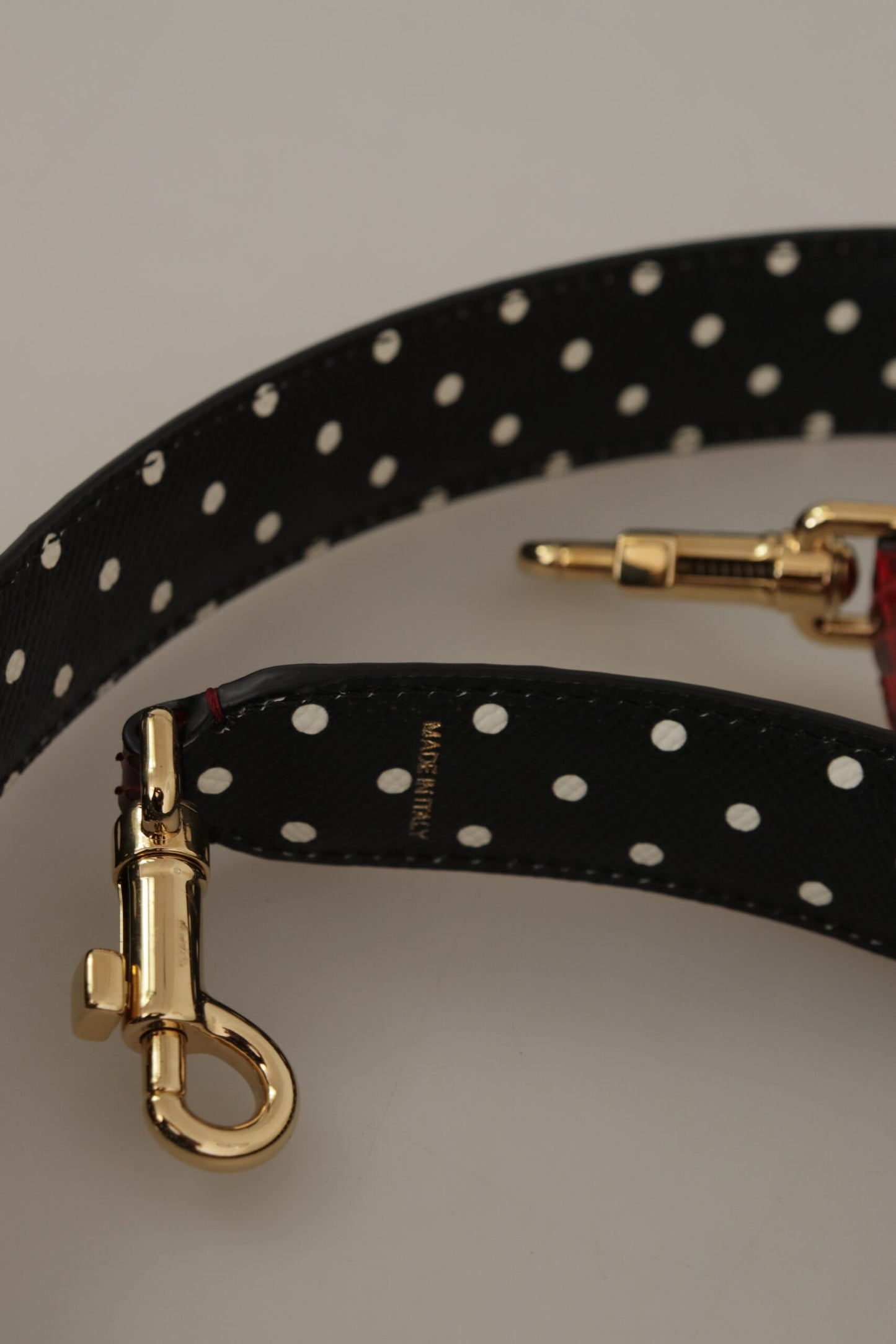 Dolce & Gabbana Schultertaschenriemen aus rotem Pythonleder