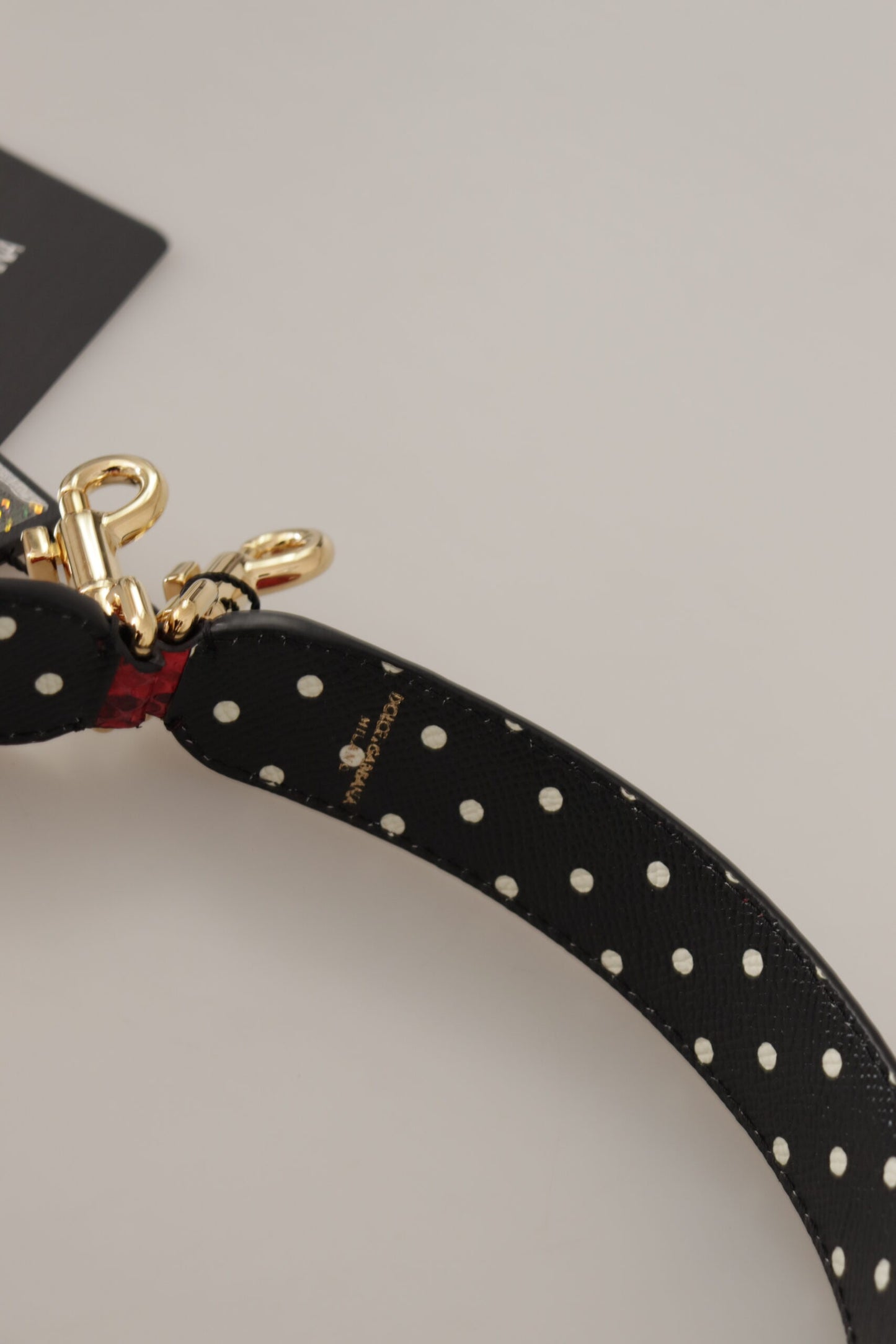 Dolce & Gabbana Élégante bandoulière en cuir de python rouge