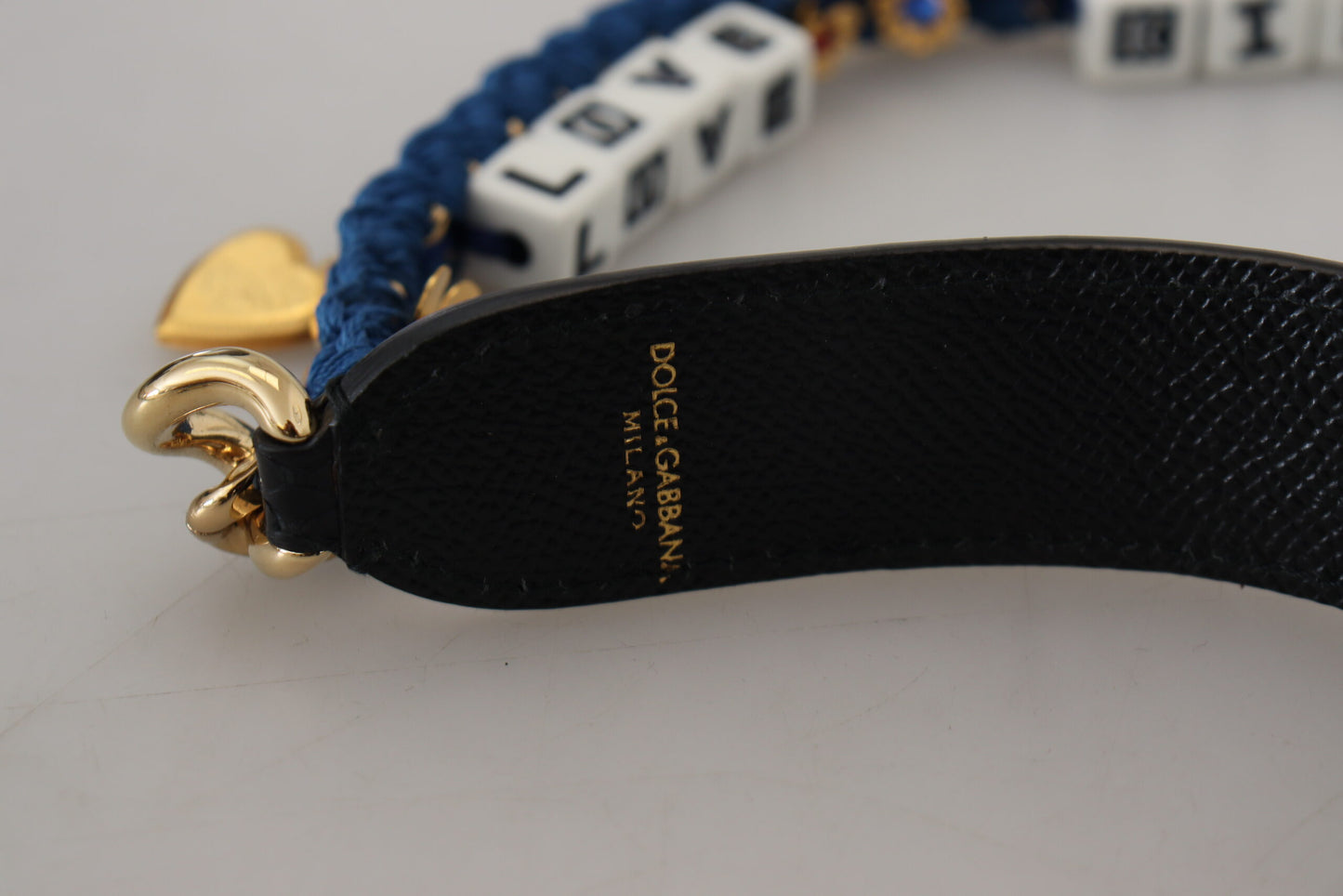 Dolce & Gabbana Mehrfarbiger Schultergurt aus luxuriösem Leder