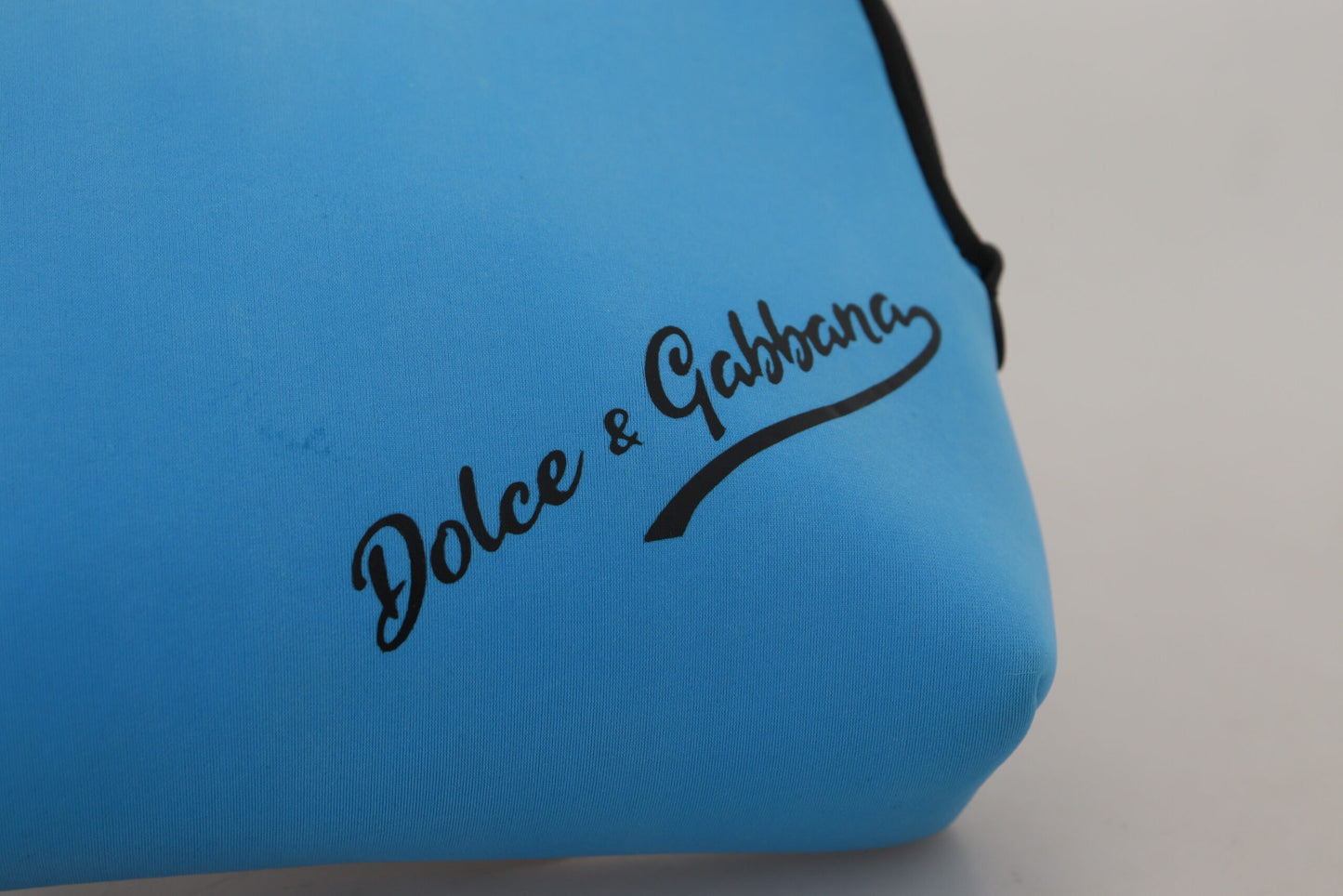 Sac pochette élégant en polyamide bleu Dolce & Gabbana