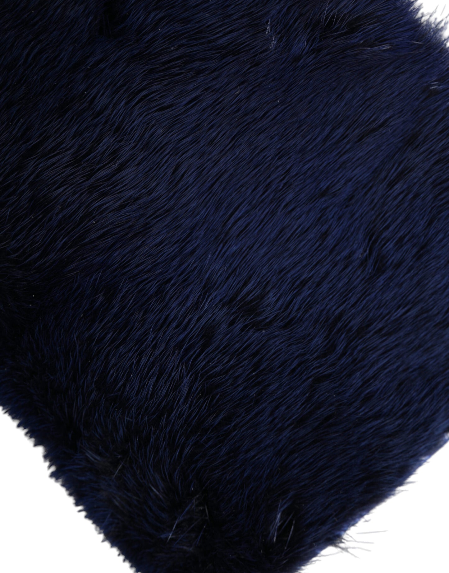 Dolce & Gabbana - Sac bandoulière en fourrure de vison bleu exquis