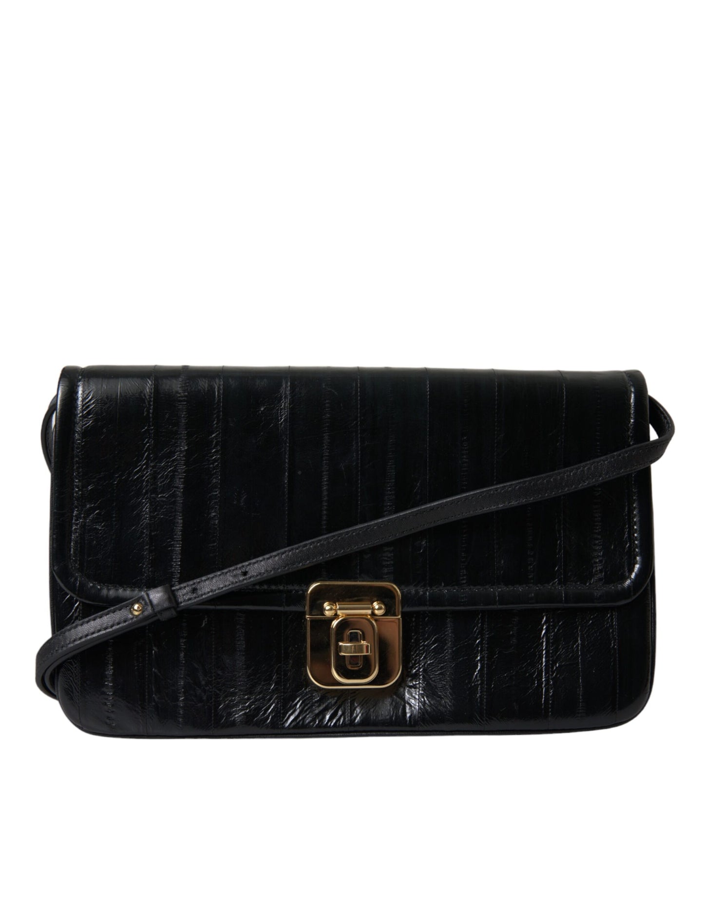 Dolce & Gabbana Elegante Schultertasche aus Aalleder