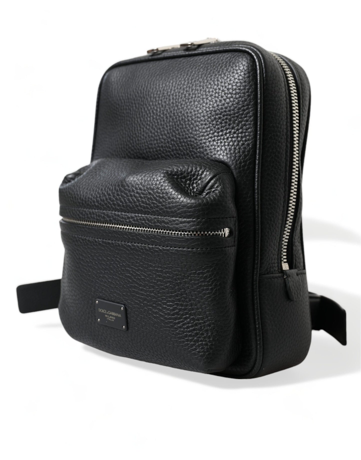 Petit sac à dos Dolce & Gabbana Chic en cuir de veau noir