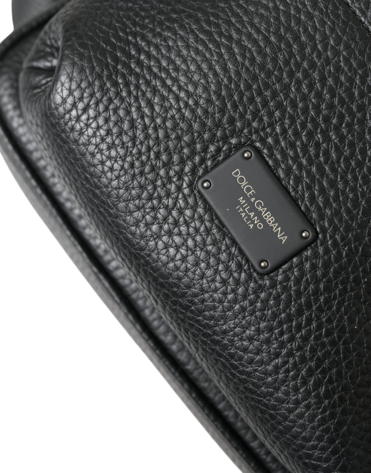 Petit sac à dos Dolce & Gabbana Chic en cuir de veau noir