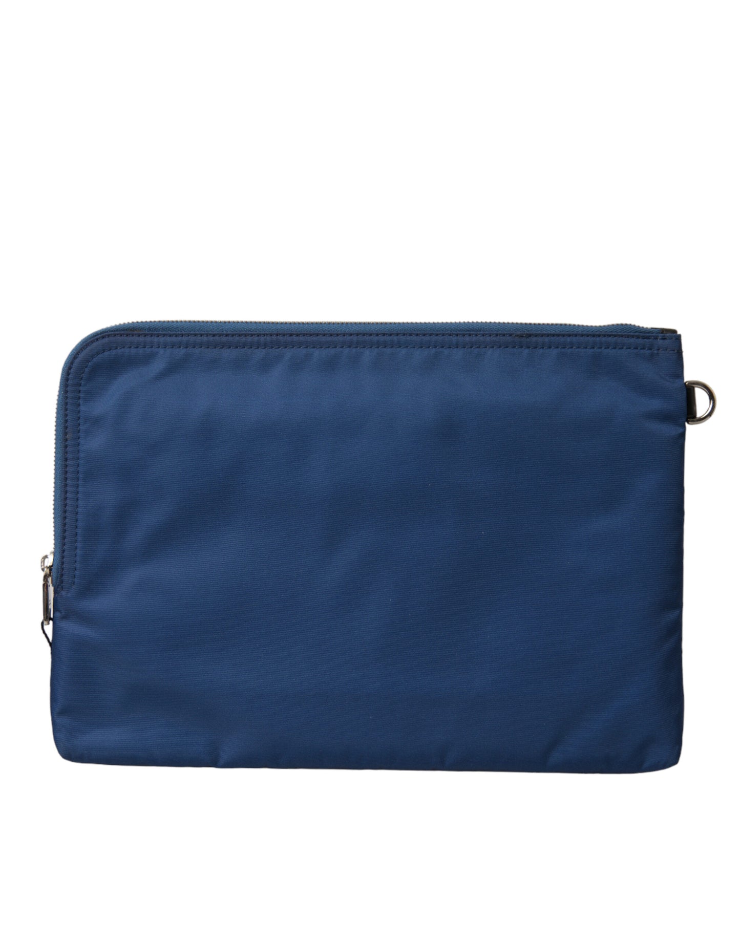 Pochette zippée élégante en nylon bleu Dolce & Gabbana