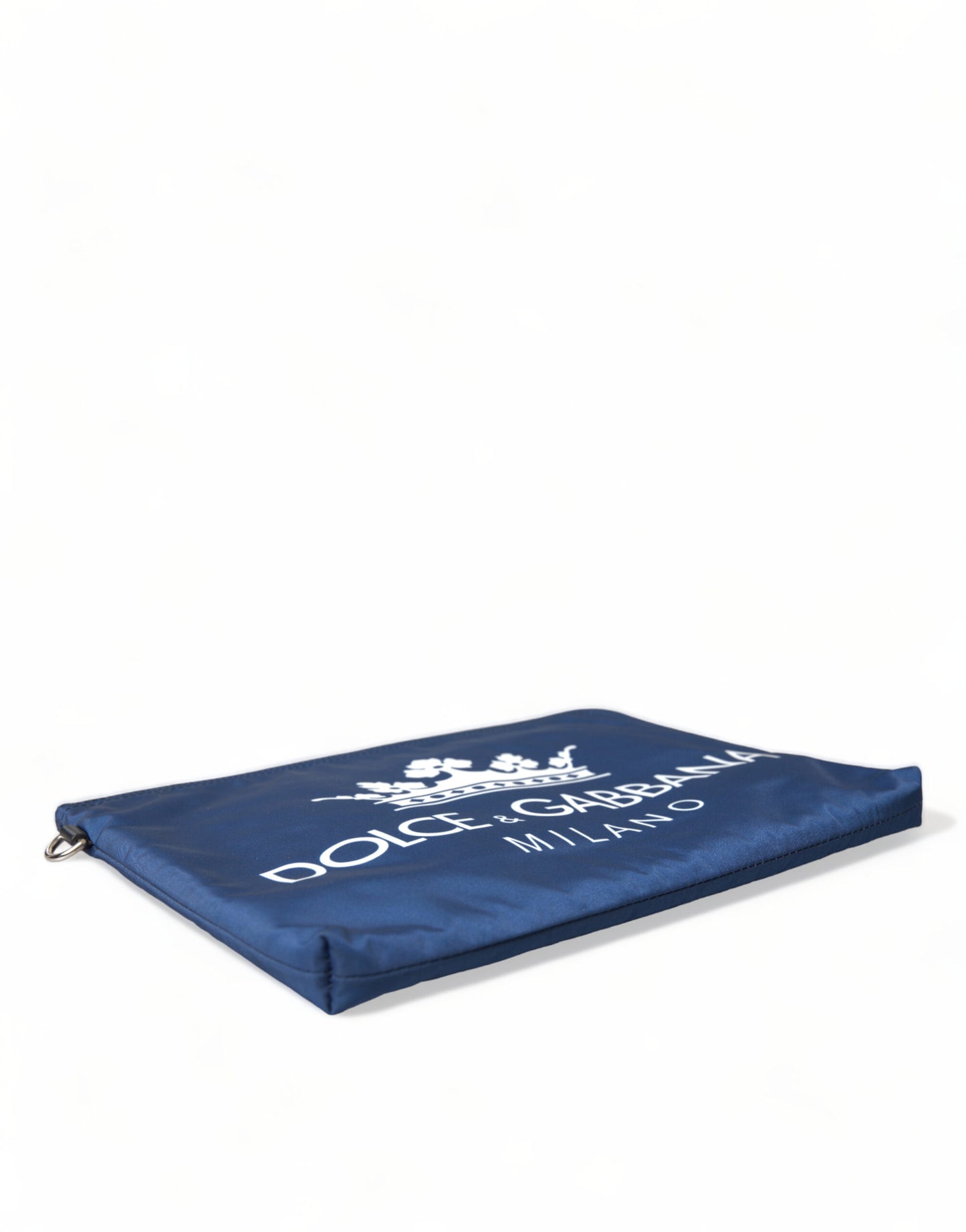 Pochette zippée élégante en nylon bleu Dolce & Gabbana