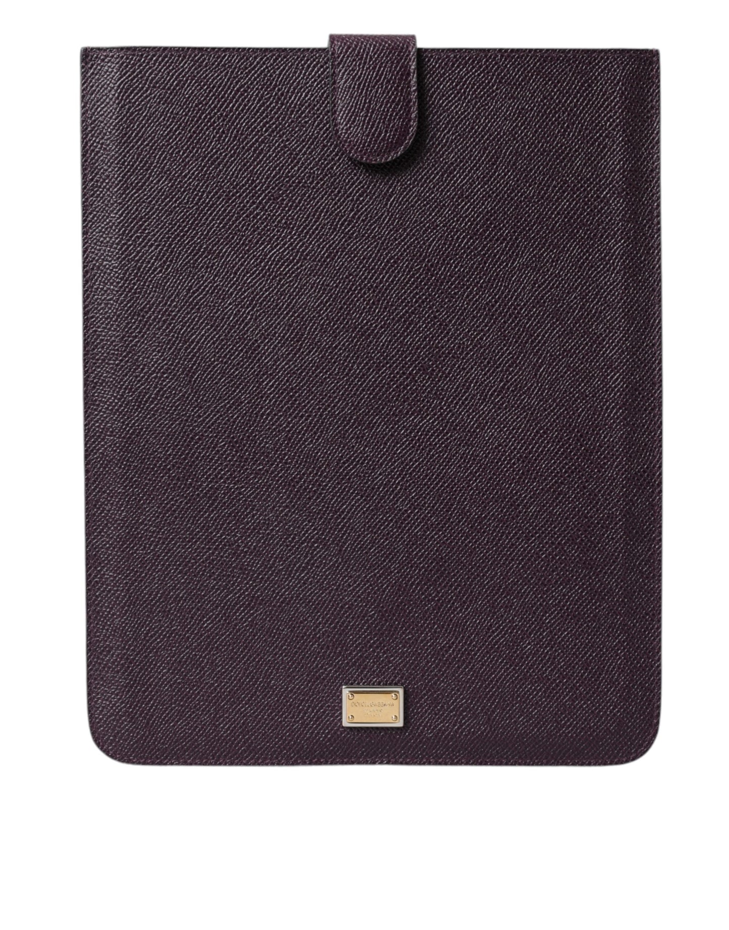 Dolce & Gabbana – Elegante Tablet-Tasche aus Leder in sattem Braun
