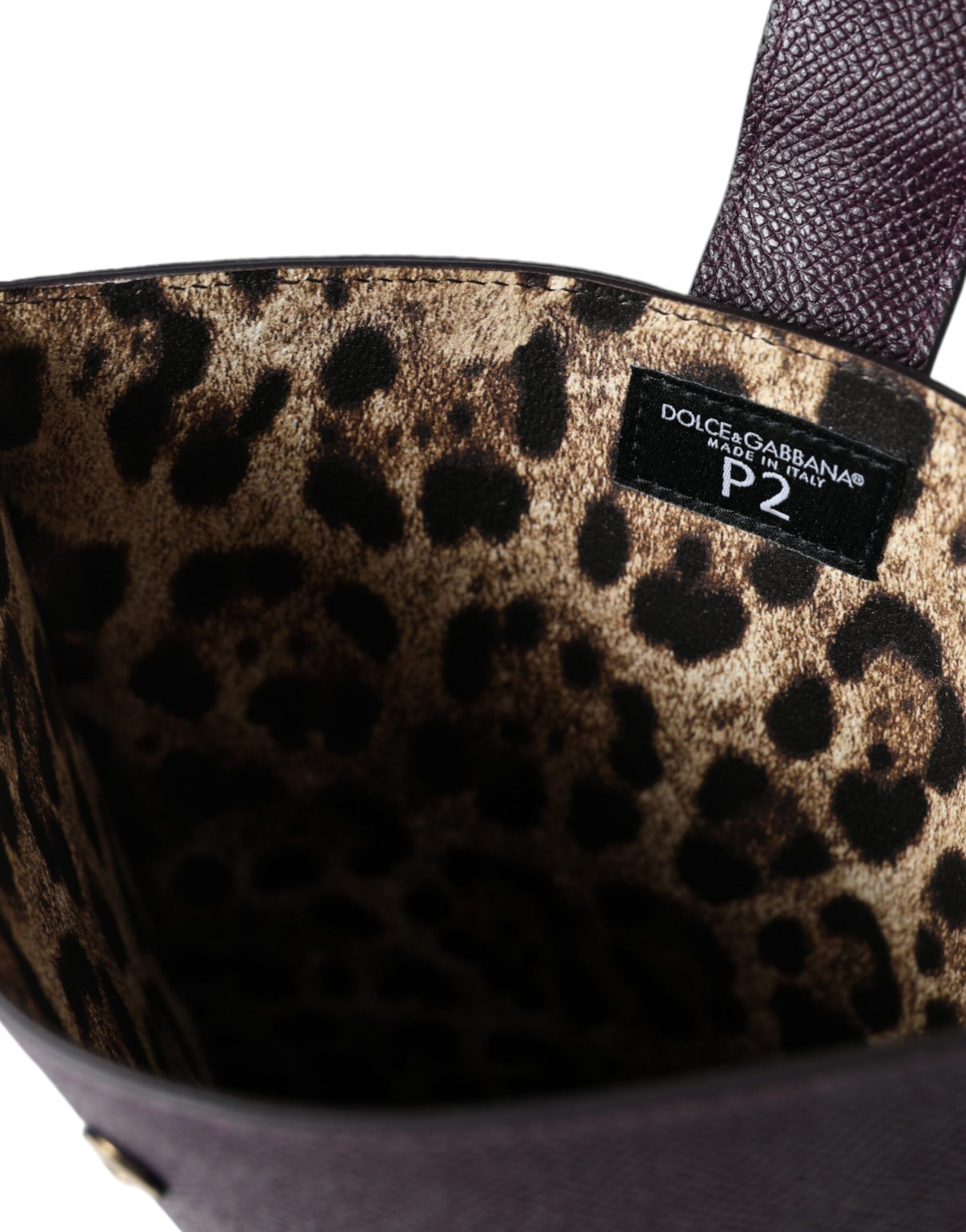 Dolce & Gabbana – Elegante Tablet-Tasche aus Leder in sattem Braun