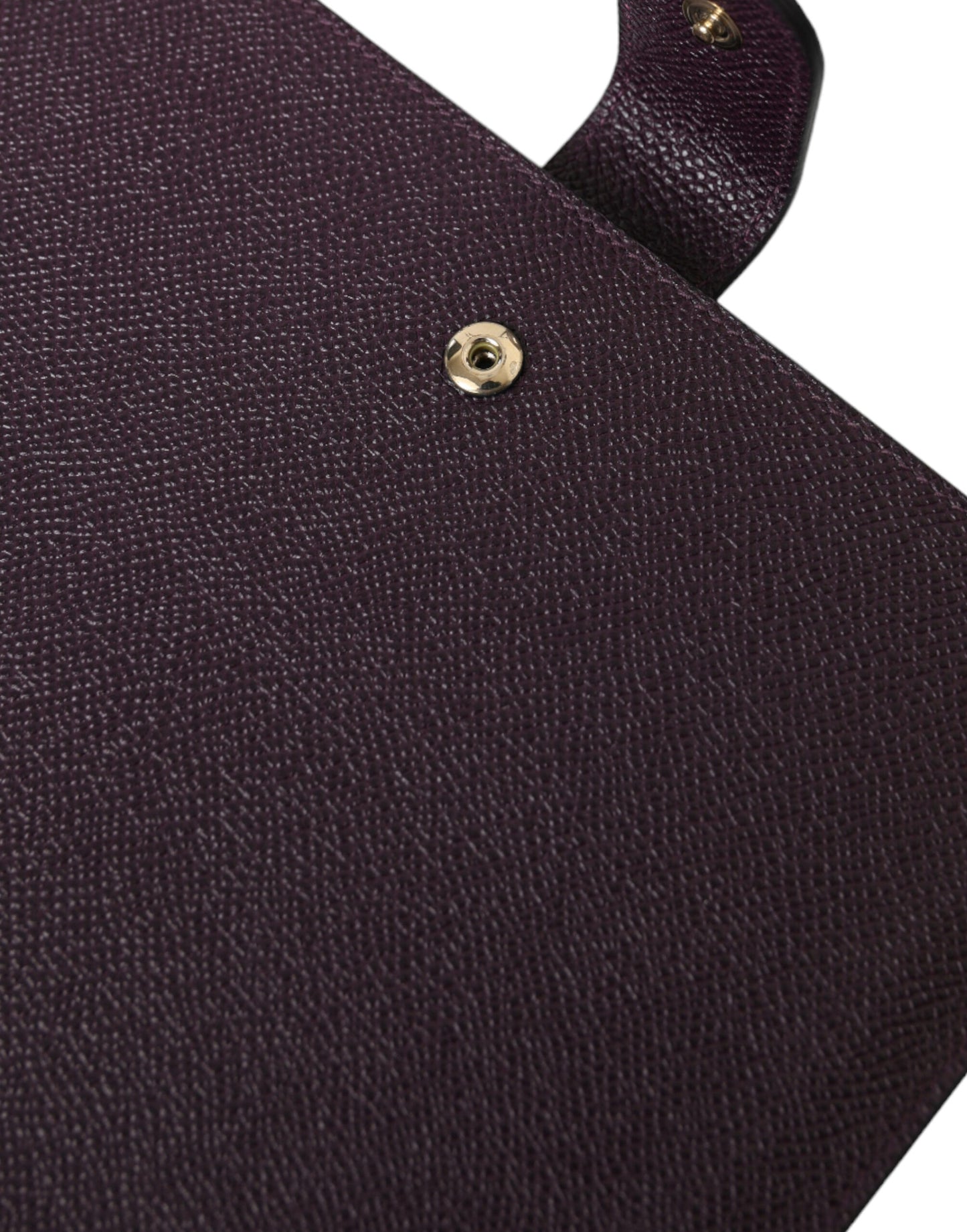 Dolce & Gabbana – Elegante Tablet-Tasche aus Leder in sattem Braun