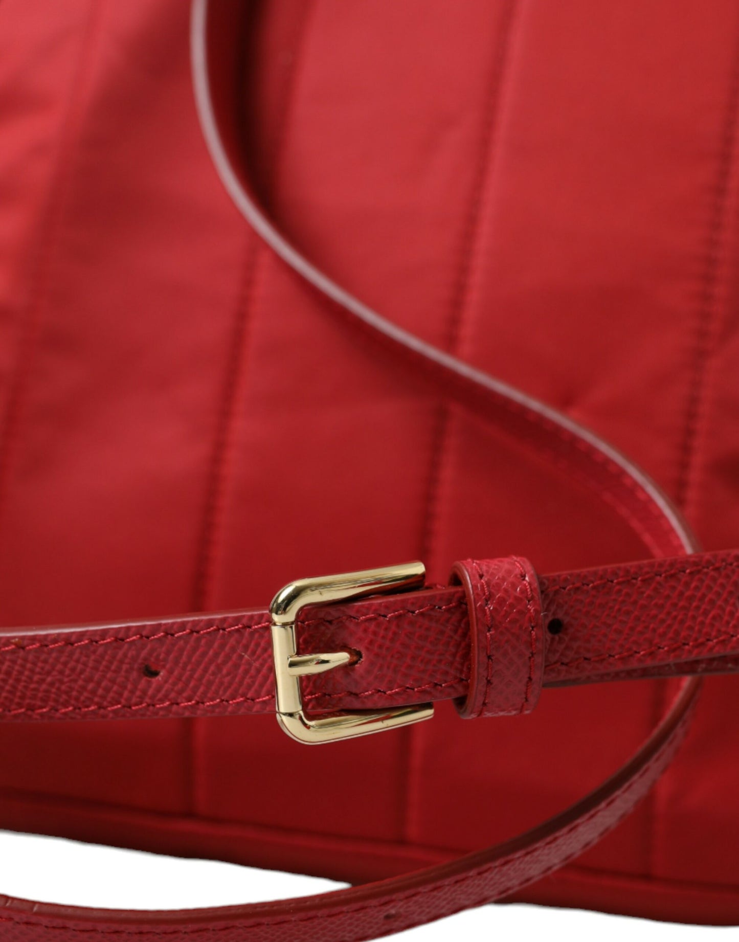 Sac à dos rouge orné de détails dorés Dolce & Gabbana