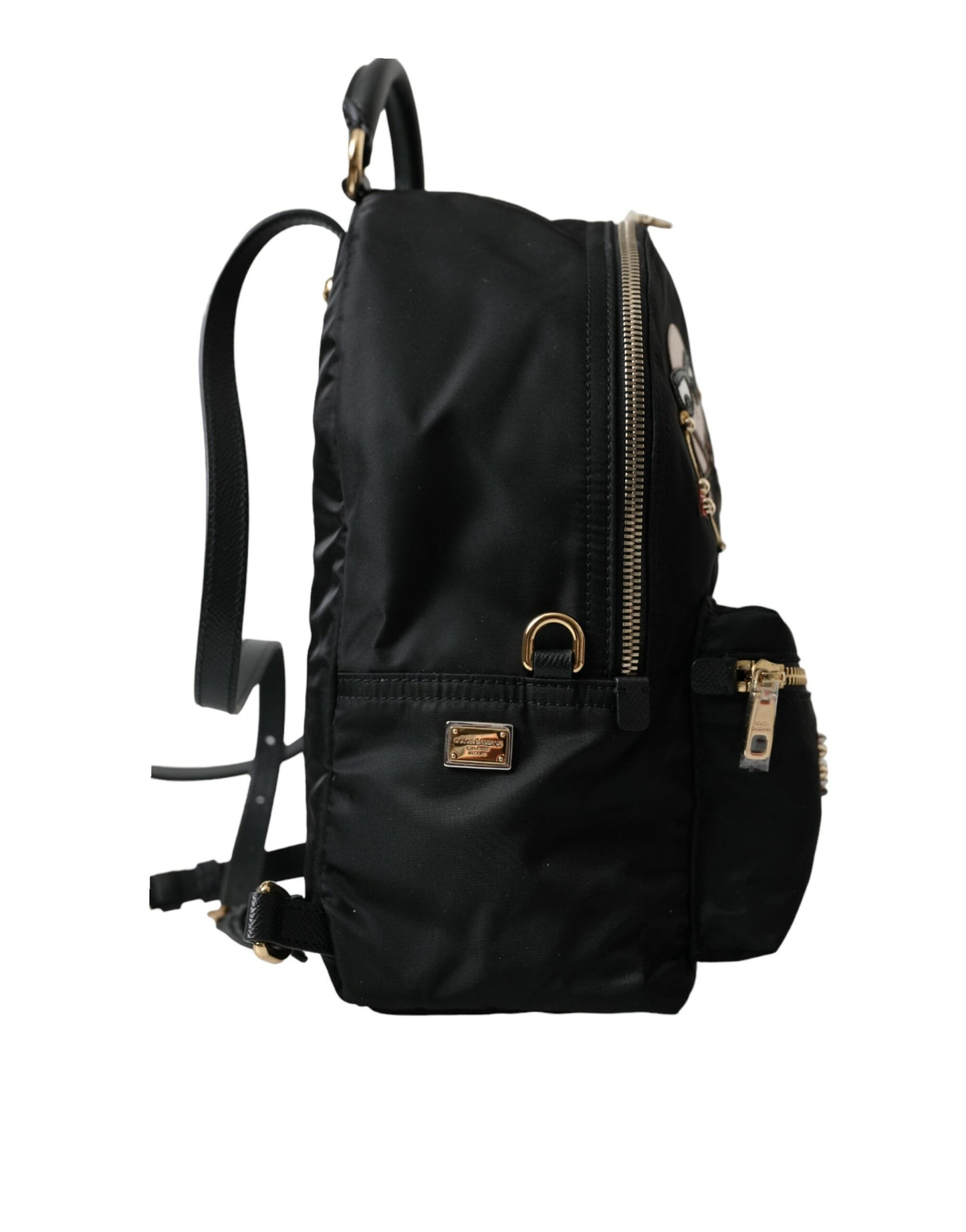 Dolce & Gabbana – Schwarzer, verzierter Rucksack „Vulcano“