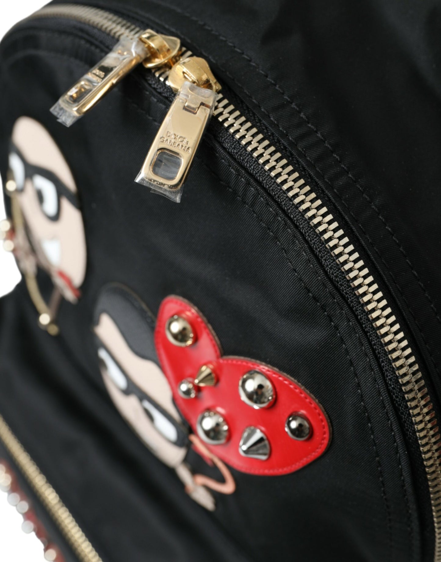 Dolce & Gabbana – Schwarzer, verzierter Rucksack „Vulcano“