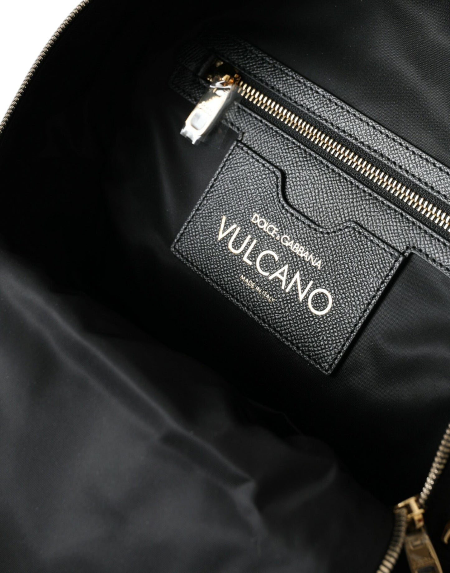 Dolce & Gabbana – Schwarzer, verzierter Rucksack „Vulcano“