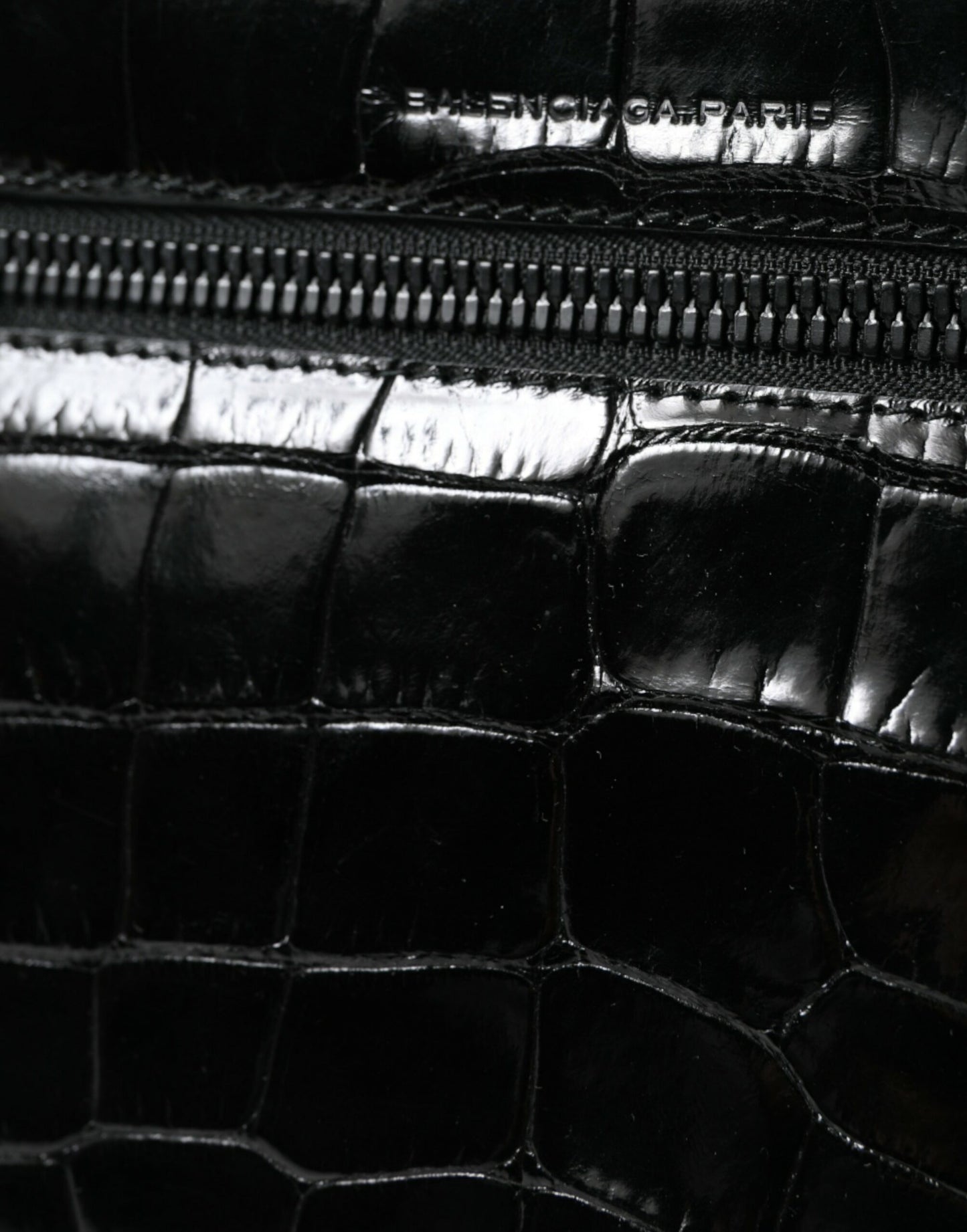 Balenciaga Elegant Exotic Leather Camera Bag at The Platonist