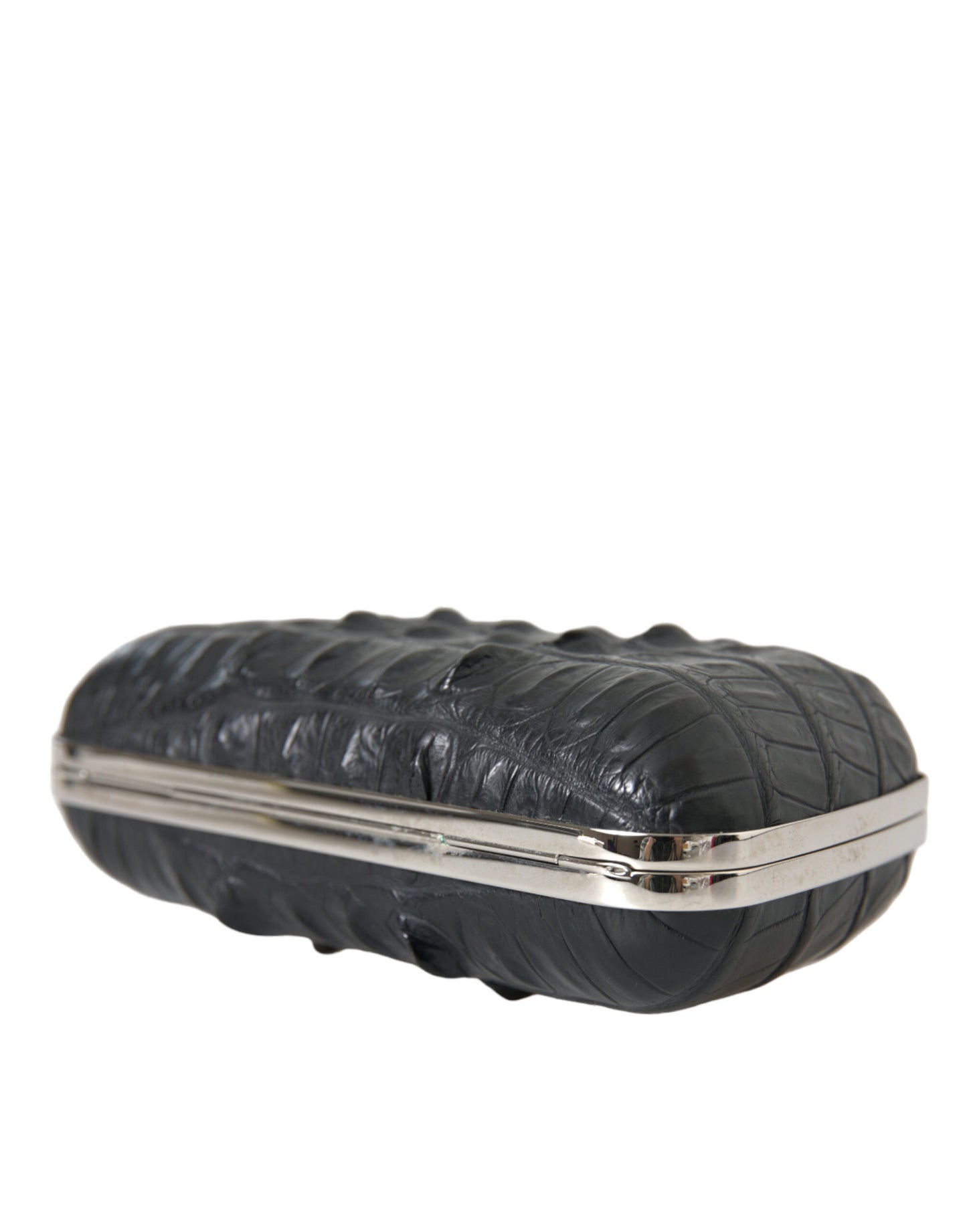 Balenciaga Elegant Crocodile Leather Evening Clutch at The Platonist