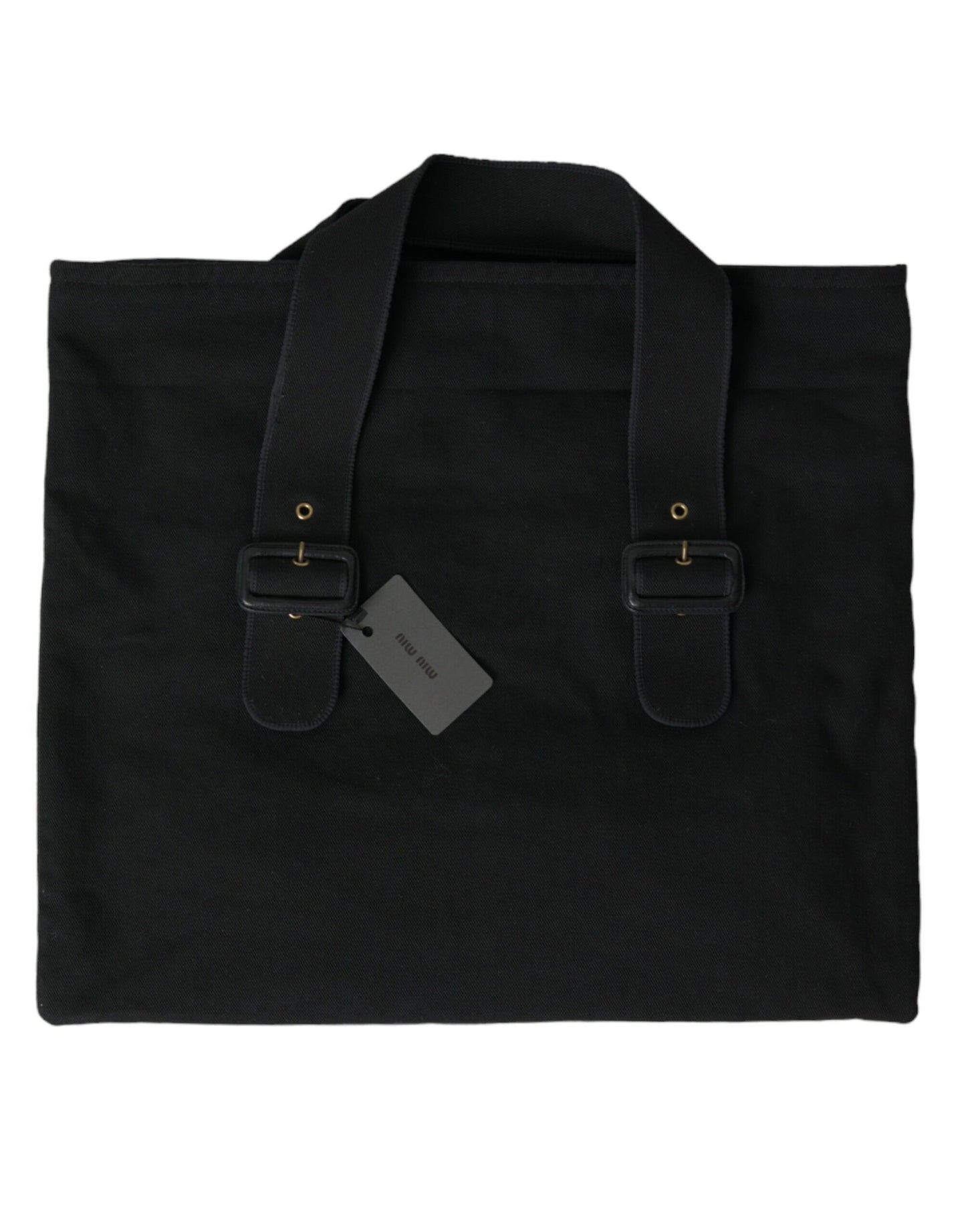 Miu Miu Chic Black Denim Tote for Everyday Elegance at The Platonist