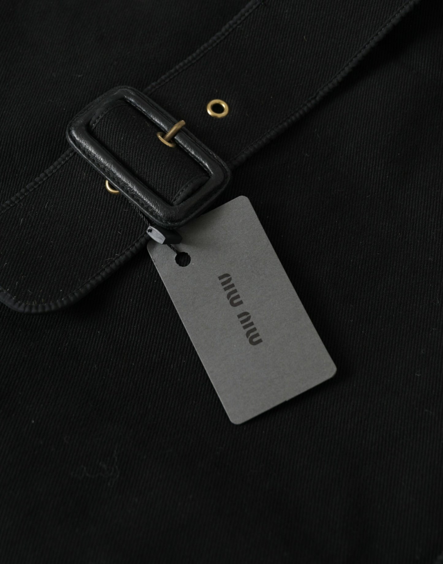 Miu Miu Chic Black Denim Tote for Everyday Elegance at The Platonist